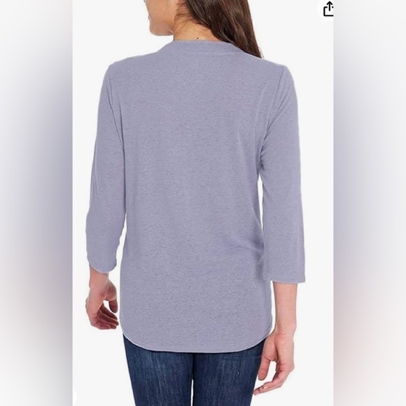 Orvis Ladies' Lilac Purple Linen Top Size Medium - Picture 3 of 11